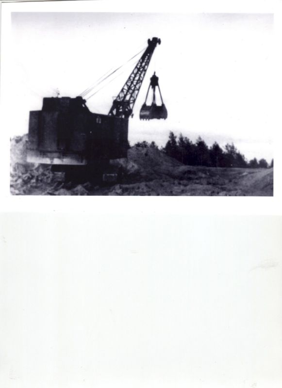 The excavator in Treblinka